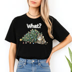 Merry & Furry Tees: “What?” Holiday Cat Lover Gift