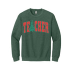 Holiday Crewneck Sweatshirt-Festive “Teacher” Christmas Apparel – Perfect Holiday Gift for Educators