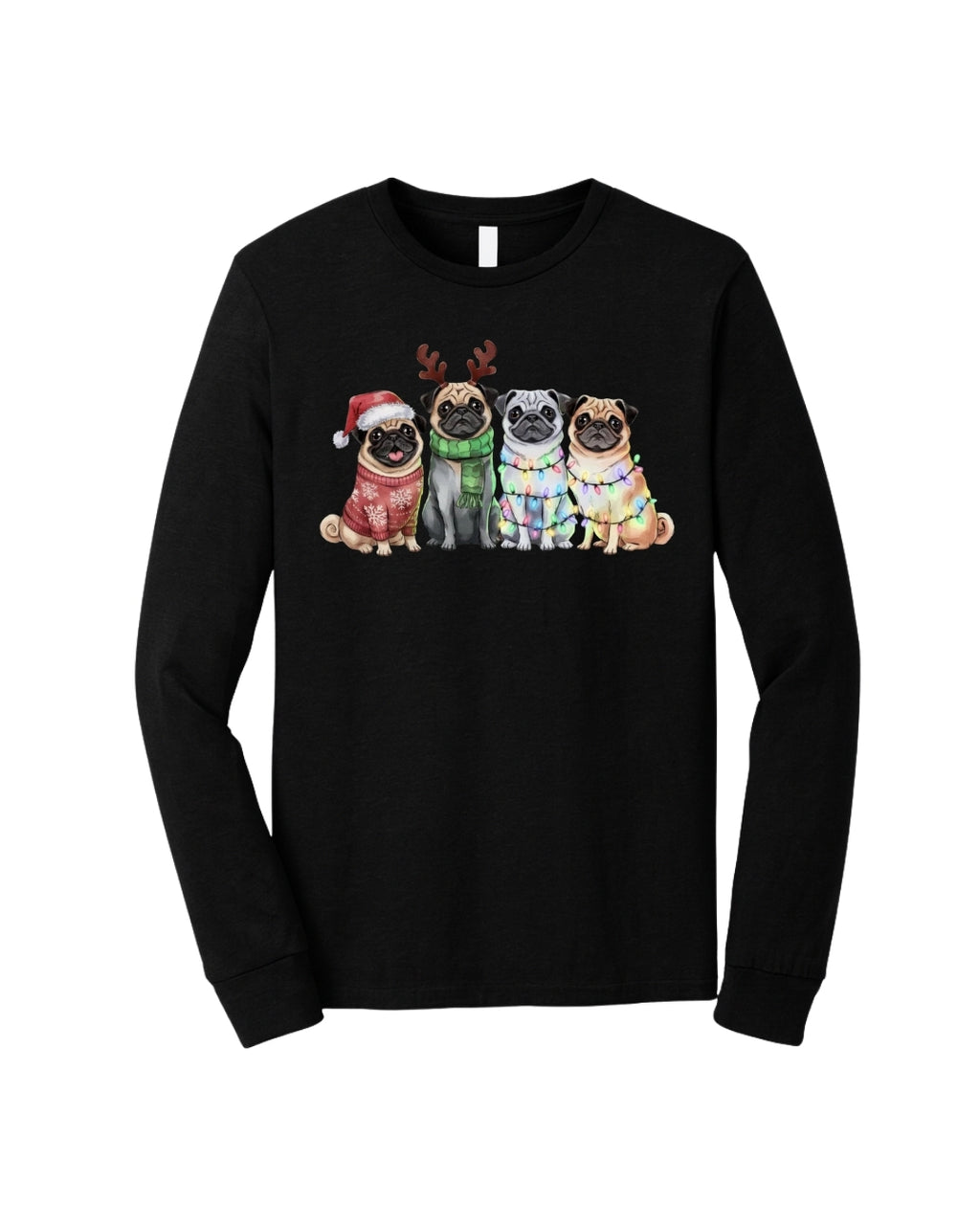Festive Pug Christmas Apparel – Cute Holiday Dog Lover Gift