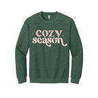Holiday Crewneck Sweatshirt-Retro “Cozy Season” Apparel – Perfect for Fall, Winter, and All Things Snuggly