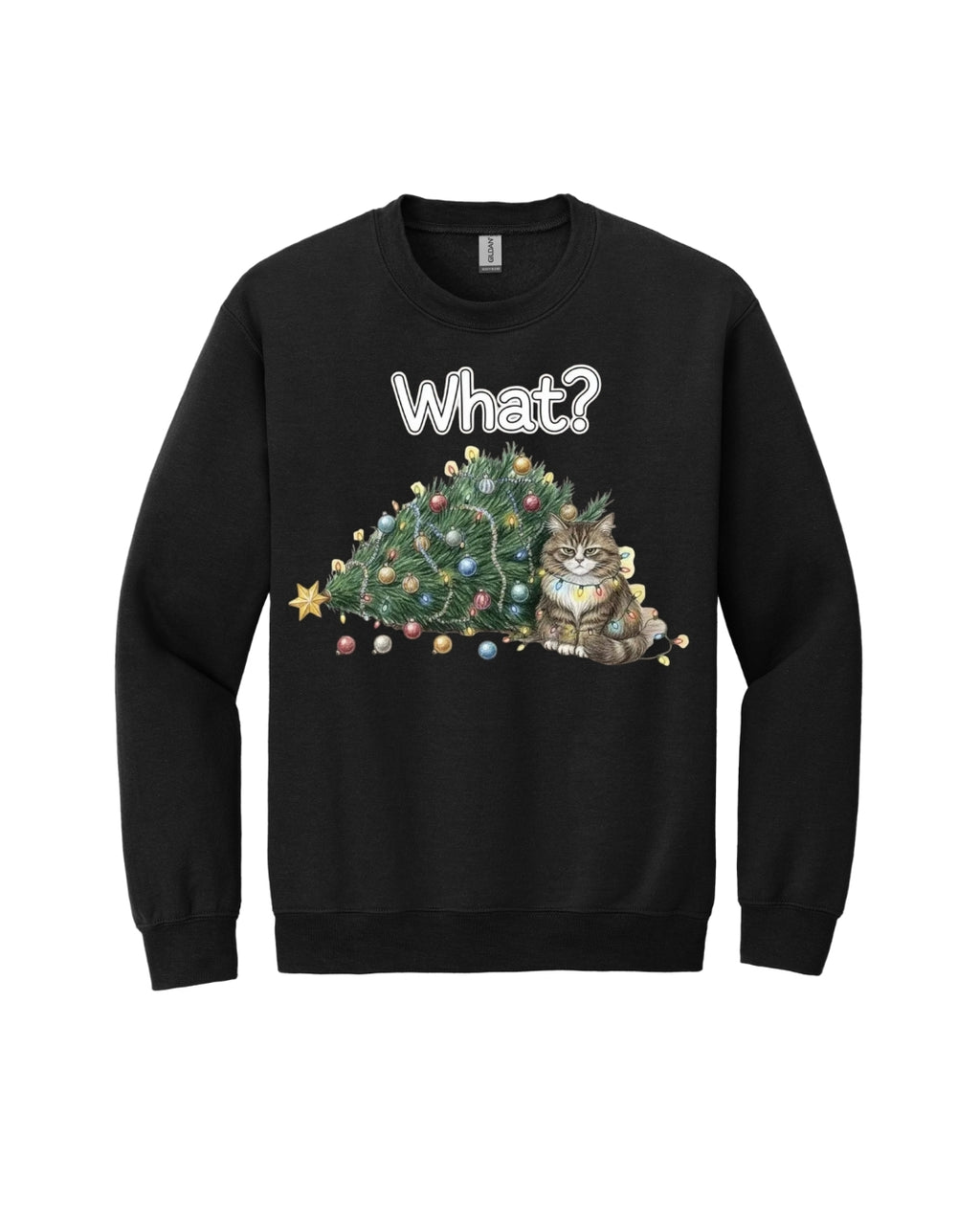 “What?” Holiday Cat Lover Gift