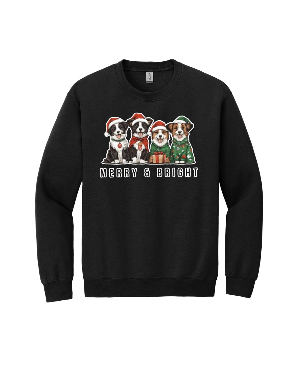 Merry & Bright Border Collie Christmas Design – Festive Holiday Dog Lover Gift