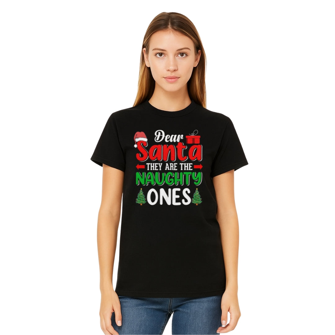 FUNNY HOLIDAY SHIRT:Dear Santa, They Are the Naughty Ones
