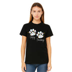 Merry & Furry Tees: “Happy Pawlidays Festive Paw Print Lights Design”