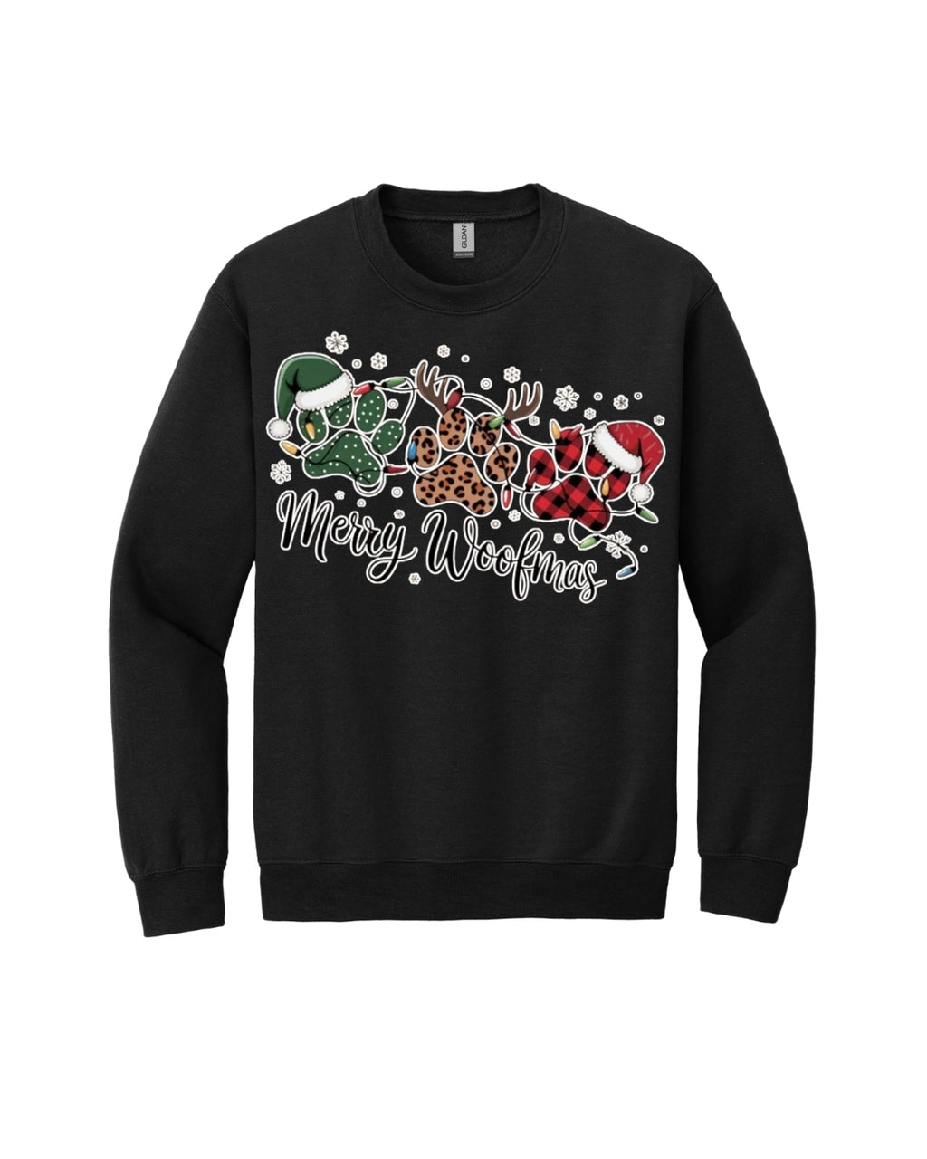 Merry Woofmas Paw Print Apparel – Festive Dog Lover Christmas Gift