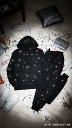 TL Lounge Silver Rhinestone Set