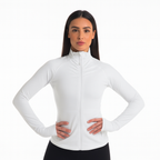 Lycra Yoga Jacket-White