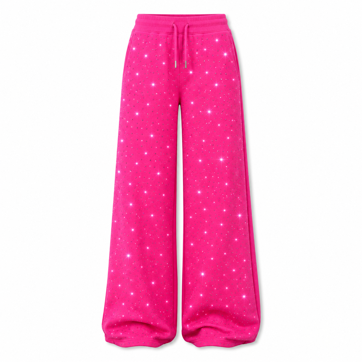 Rhinestone Wide Leg Pants – Tone-on-Tone Sparkle Edition