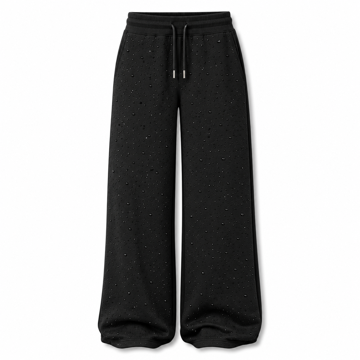 Rhinestone Wide Leg Pants – Tone-on-Tone Sparkle Edition