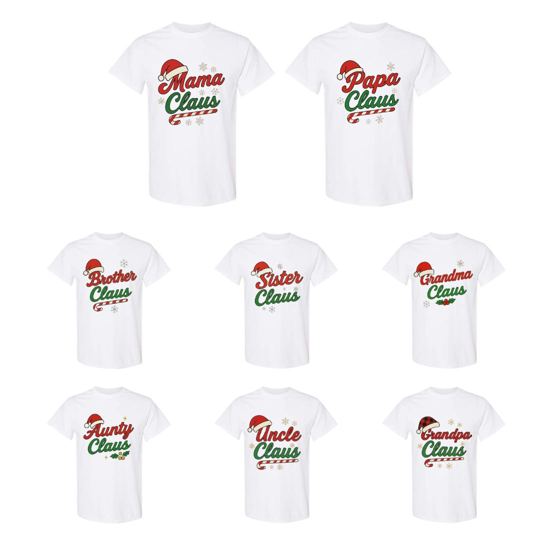 Holiday Shirt - Family Claus Christmas Apparel Collection – Matching Holiday Outfits for the Whole Family