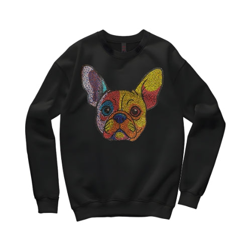 Custom Rhinestone Pet Portrait Sweatshirt