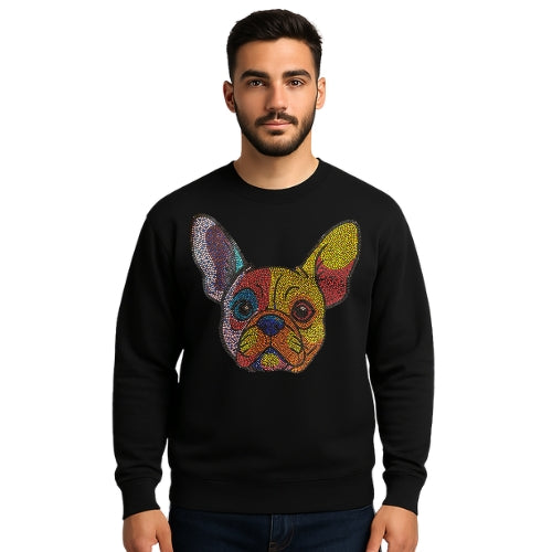 Custom Rhinestone Pet Portrait Sweatshirt