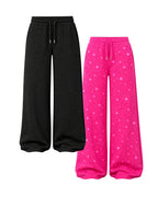 Rhinestone Wide Leg Pants – Tone-on-Tone Sparkle Edition