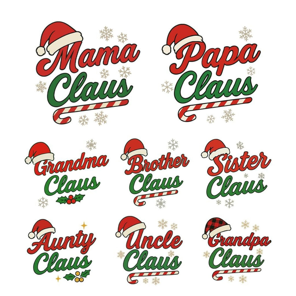 Holiday Shirt - Family Claus Christmas Apparel Collection – Matching Holiday Outfits for the Whole Family
