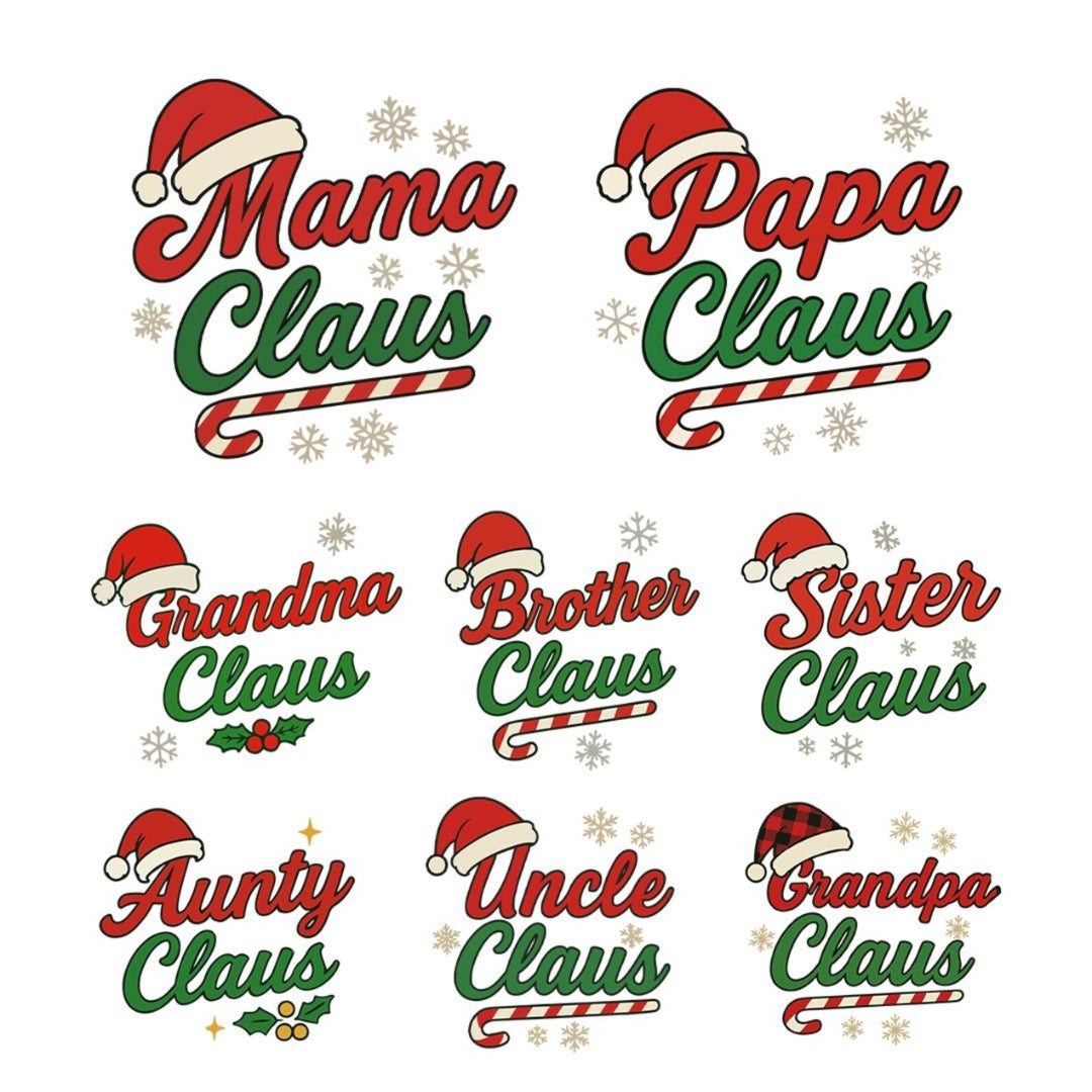 Holiday Shirt - Family Claus Christmas Apparel Collection – Matching Holiday Outfits for the Whole Family