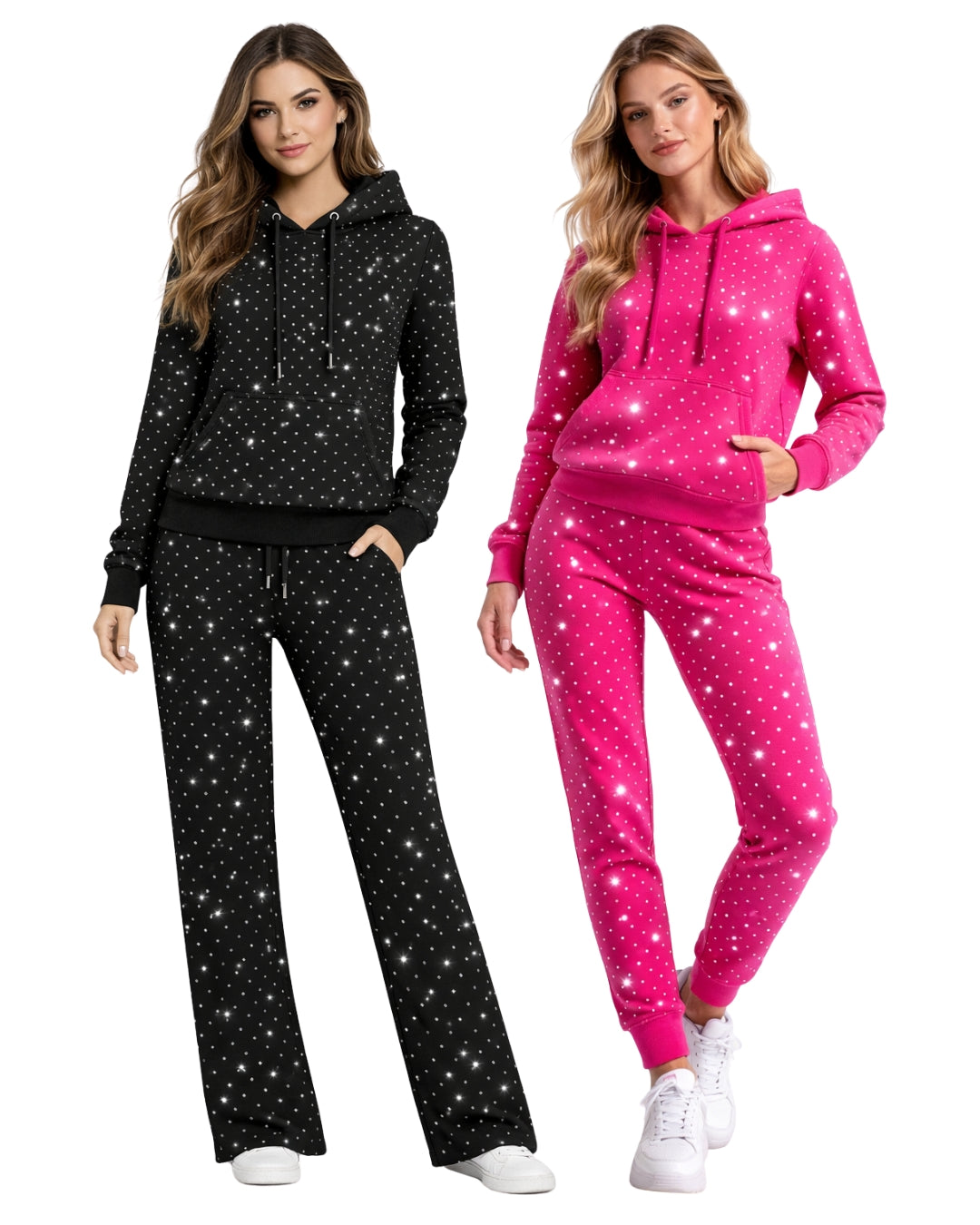 TL Lounge Silver Rhinestone Set