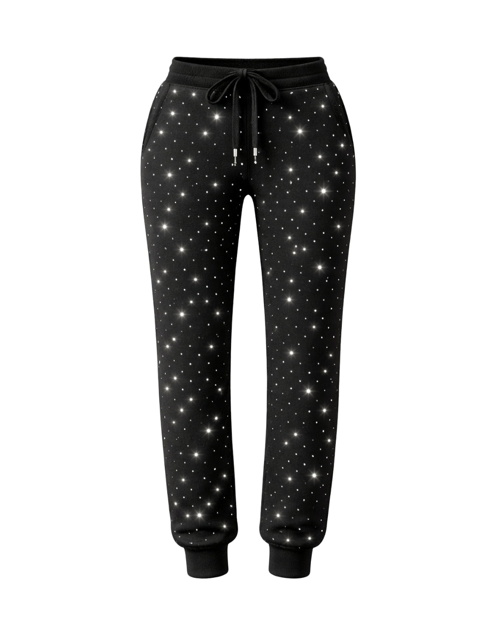 Silver Rhinestone Field Sweatpants – Jogger