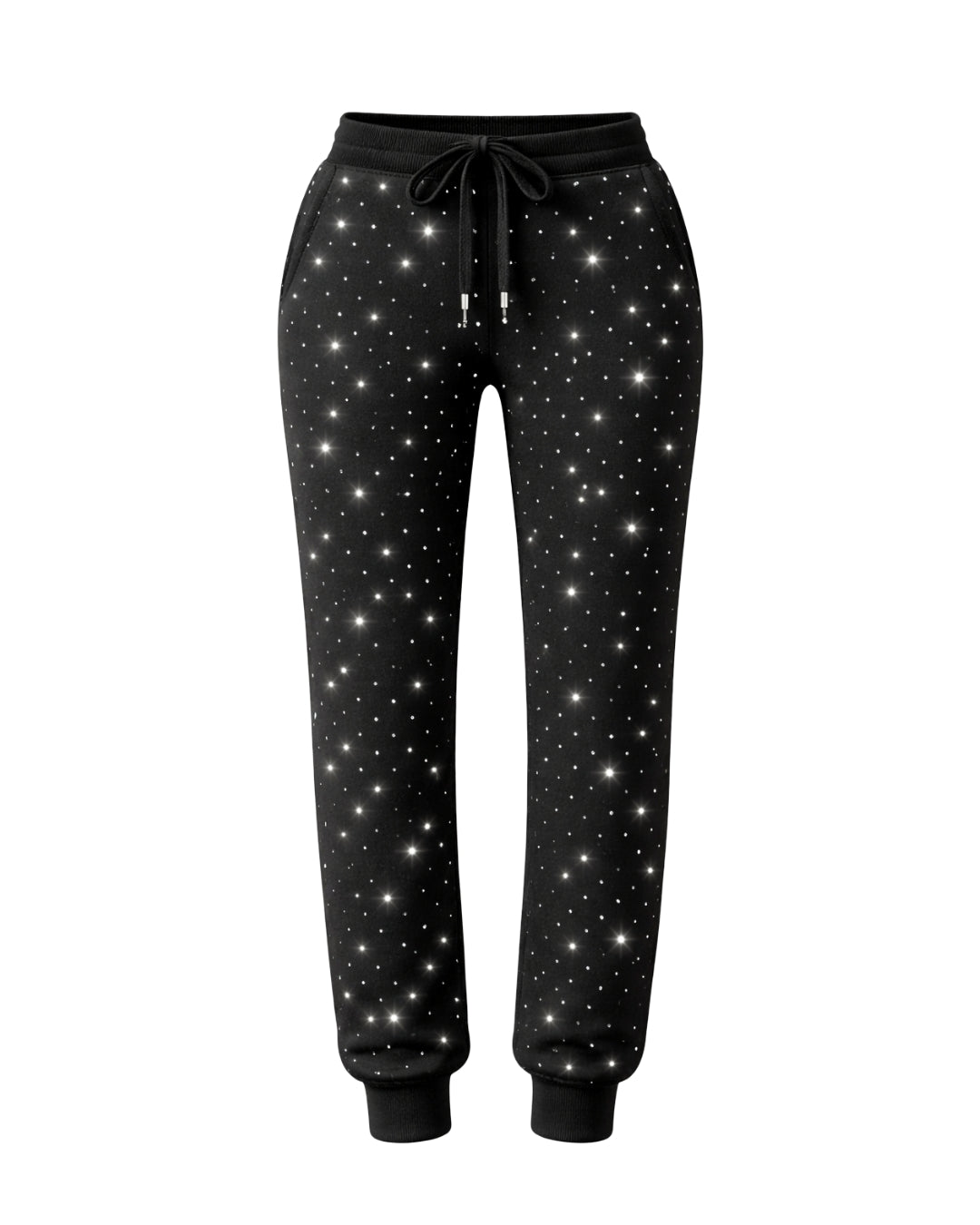 Silver Rhinestone Field Sweatpants – Jogger