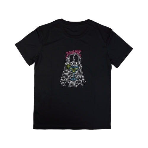 Rhinestone Cocktail Ghost T-Shirt