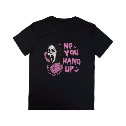 Rhinestone “No, You Hang Up” Horror T-Shirt