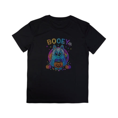 Rhinestone “BOOEY” Cat Ghost T-Shirt