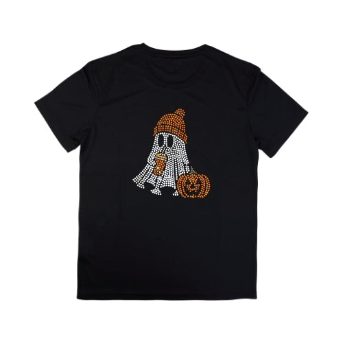 Rhinestone Pumpkin Spice Ghost T-Shirt