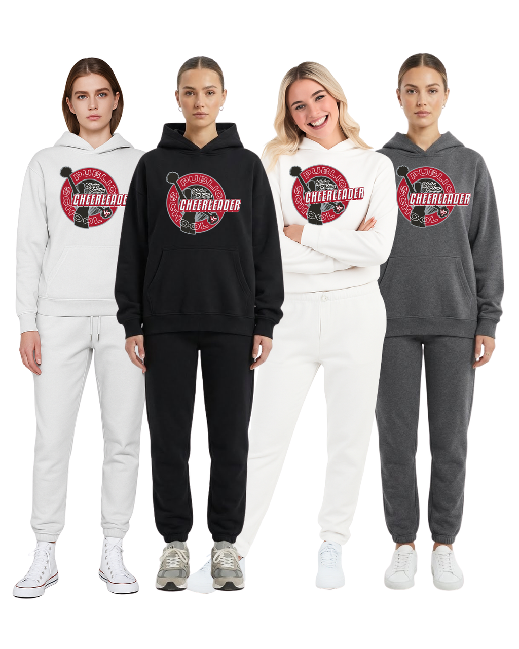 Wesley Padilla Hoodie + Jogger Set - Public Cheer (Crimson Crest)