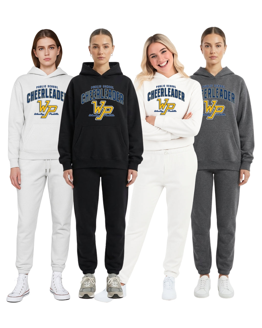 Wesley Padilla Hoodie + Jogger Set - Public Cheer (Collegiate-Style)