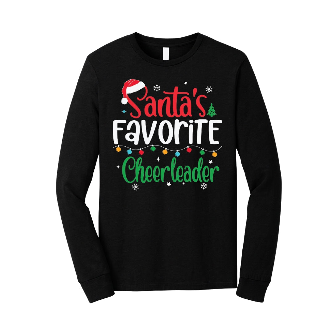 Holiday Long Sleeves- Twinkle Lights Cheerleader Edition
